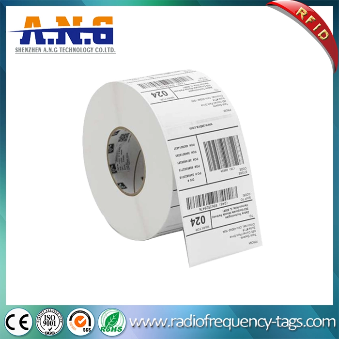 Self Adhesive NFC Sticker Tags / Printed Luggage Tags with Synthetic Thermal Paper