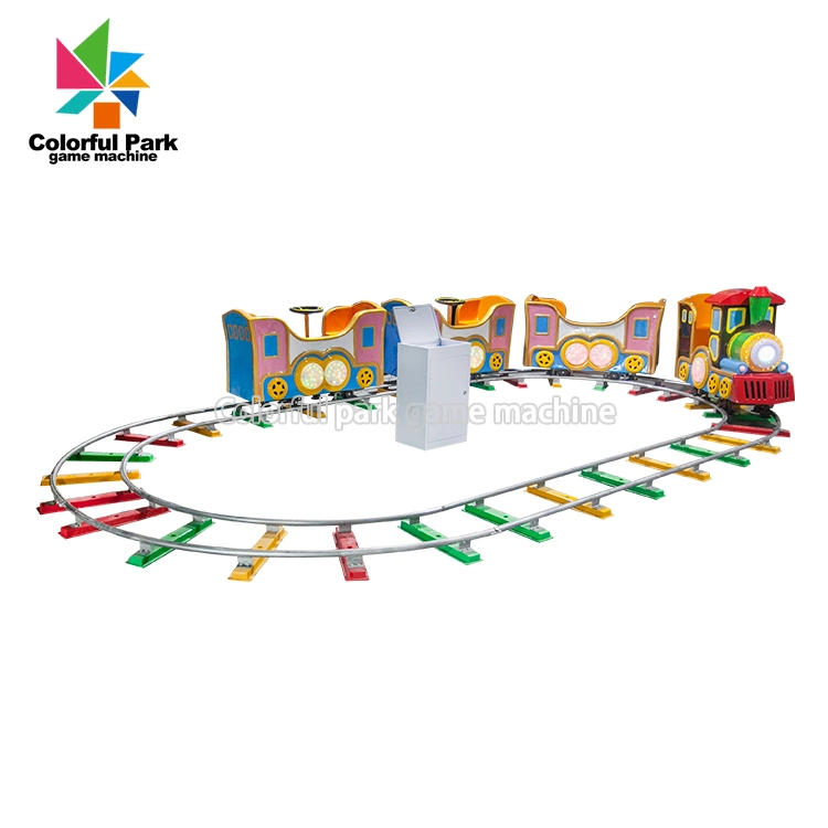 Parque de colores máquina de juego de tren para niños Mini máquina de juego de tren