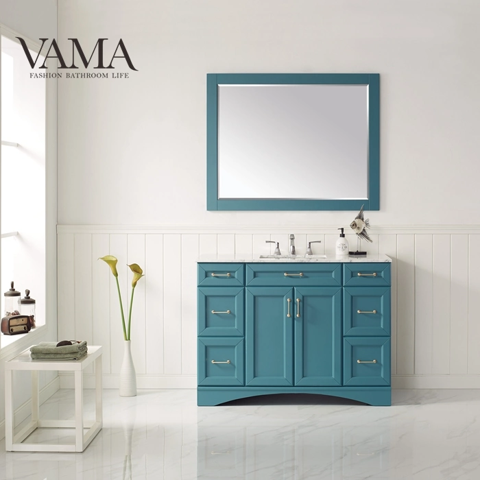 Vama 48 Inch Waterproof Solid Wood Bathroom Vanity Set 710048g
