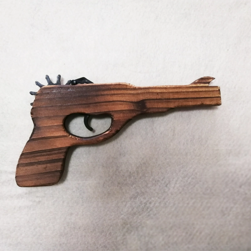 Nostálgico tradicional juguete Pistola de madera para niños