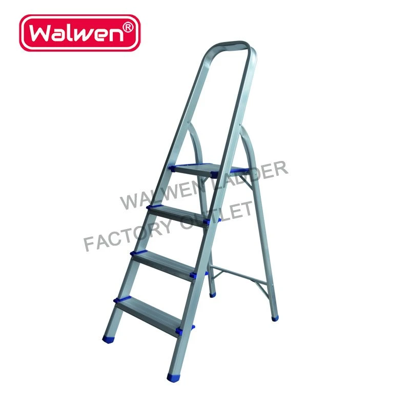 9 Steps Single-Side Aluminum Folding Household Step Ladder