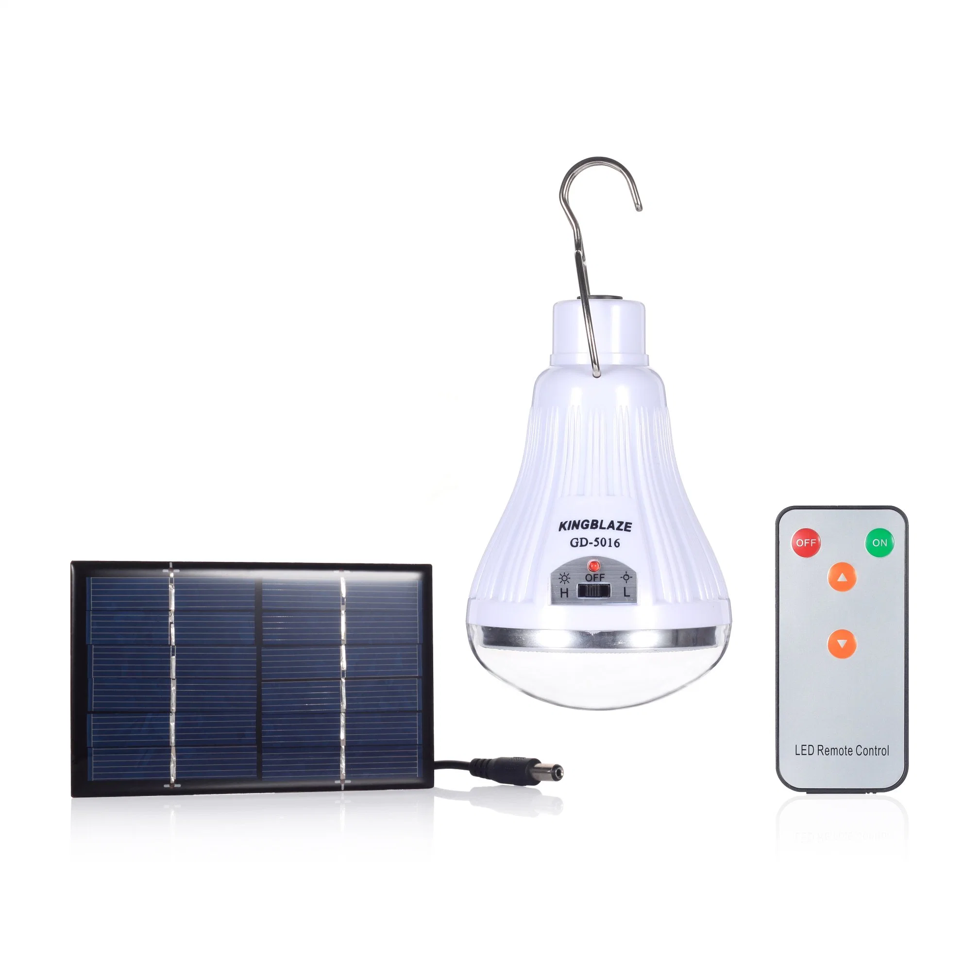 Solar Power Charge LED Hang Bulb Tube Light Lamp Lantern with Battery and USB Charger