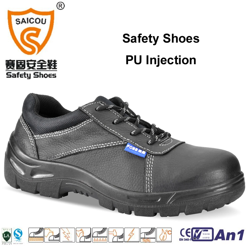 High Quality S1p Full Grain Leather/Cow Split Leather Safety Shoes Sc-2566