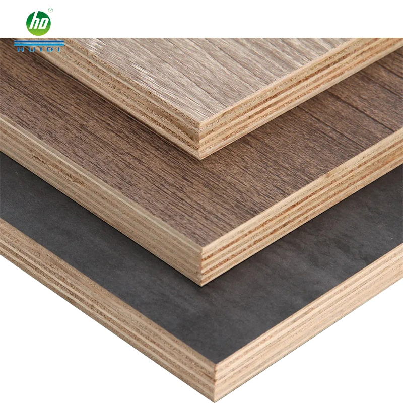 Linyi Natural Cheap Furniture Wood Veneer Melamine Marine Faced Hardwood Laminated Veneer Melamine Board