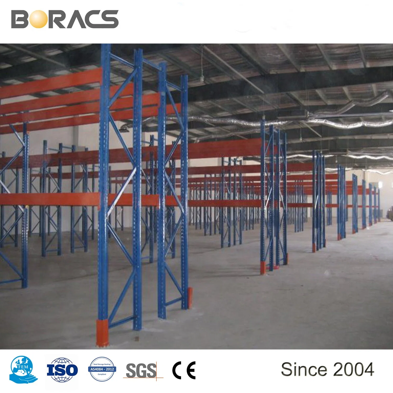 Heavy Duty Pallet Warehouse Racking Storage Certificated Storage Rack with Competitive Price From Direct Factory