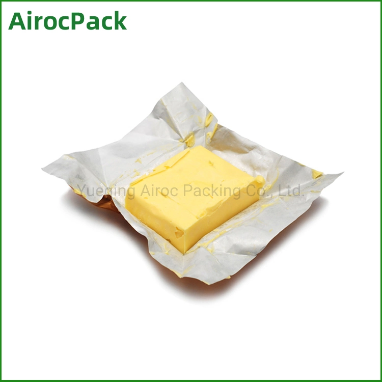 El papel de grado alimentario/PE/lámina de aluminio de color de papel para embalaje mantequilla