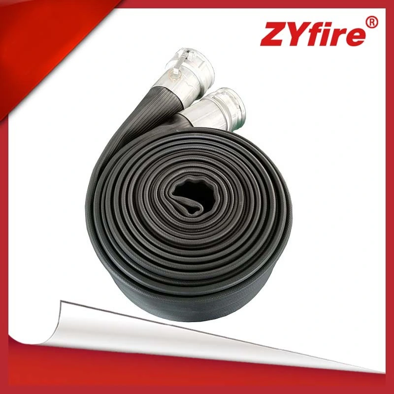 Abrasion Resistance Municipal, Industrial Fire Fighting Nitrile Rubber Covered Hose