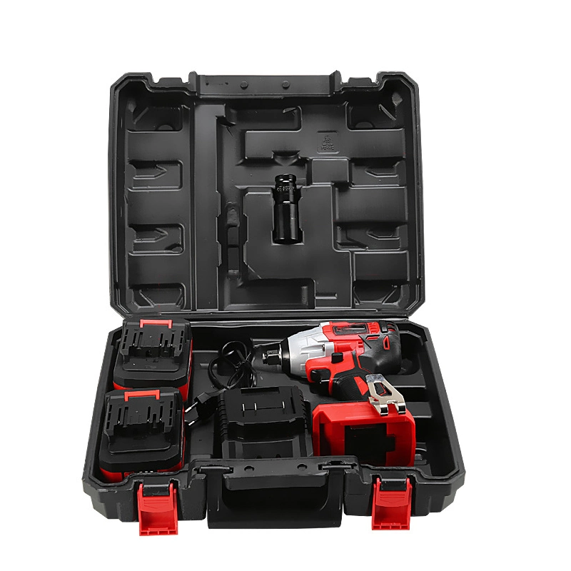 Adjustable High Torque Impact Wrench Battery Multiplier Electric Cordless Wrench Tool Set Soft Grip Handle Magnetic Holder 600nm