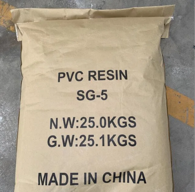 China Tubo de PVC branco de materiais em pó K71 K67 K57 resina PVC SG3, SG5, SG8