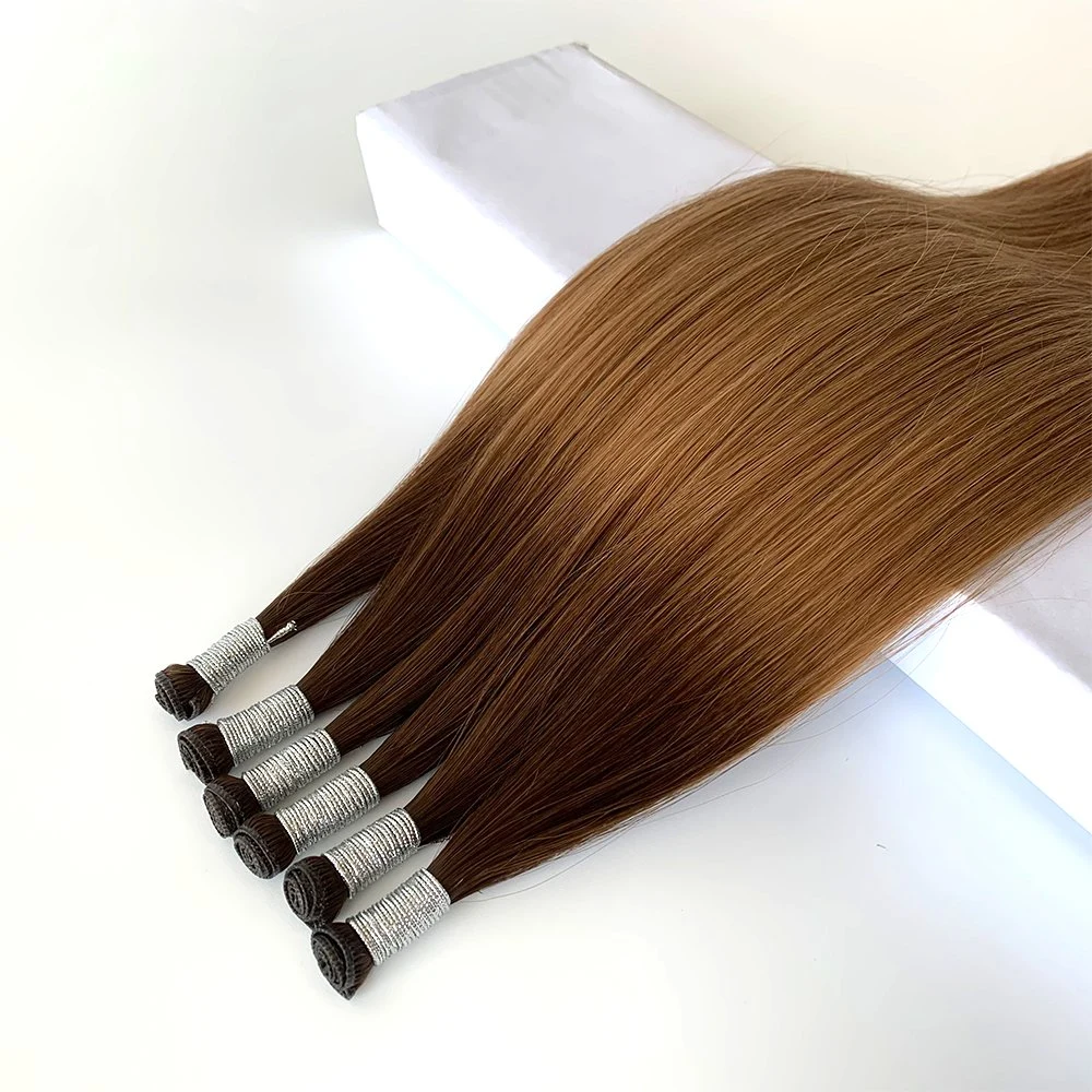 La parte superior de lujo super Hair Extension Federación trama Extensiones de Cabello el doble de dibujado el cabello humano vietnamita el genio de la trama