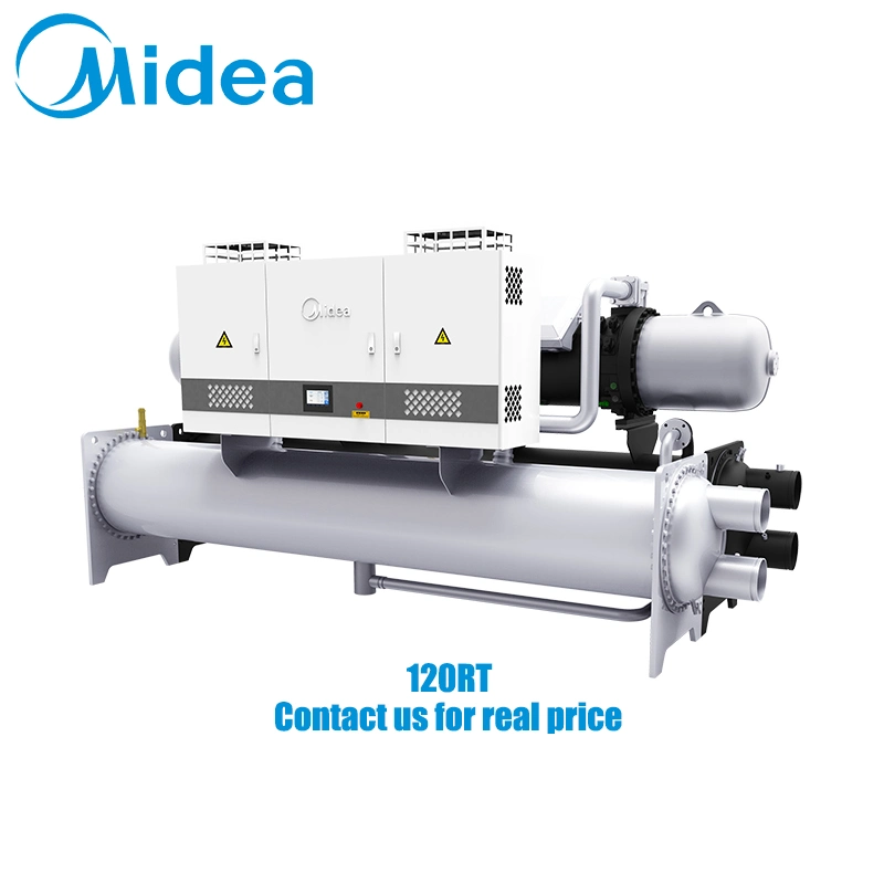 Midea 450rt Industrial Type Water Cooled Screw Chiller Air Conditioning Equipment