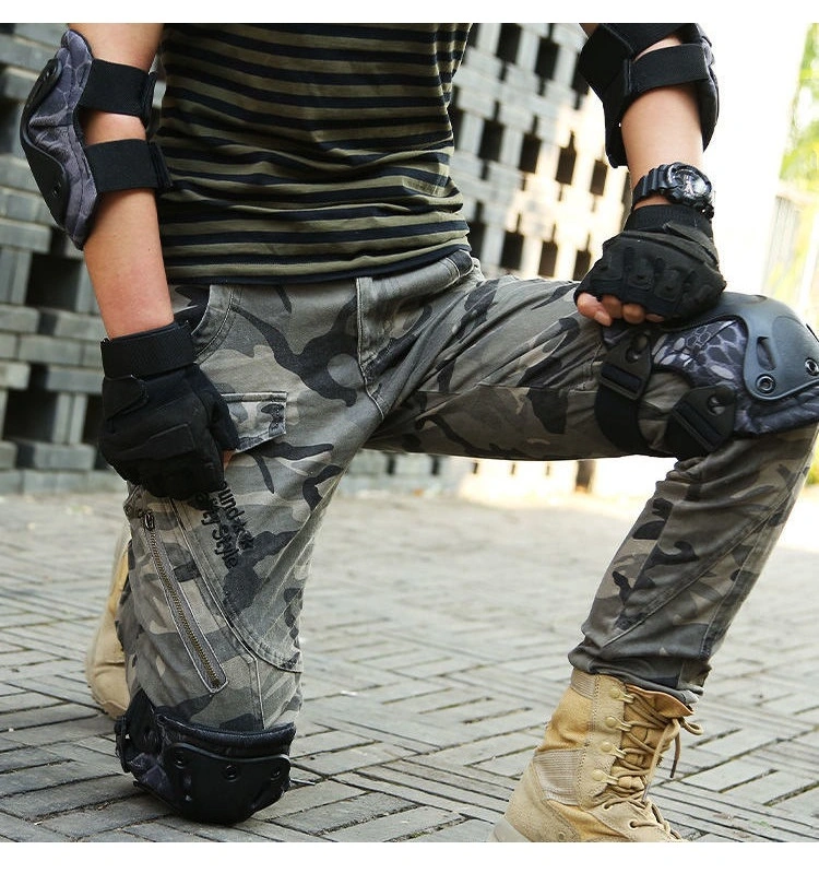 2 Knee Pad and 2 Elbow Pad Tactical Protective Combat Knee Pads for Hunting Pants