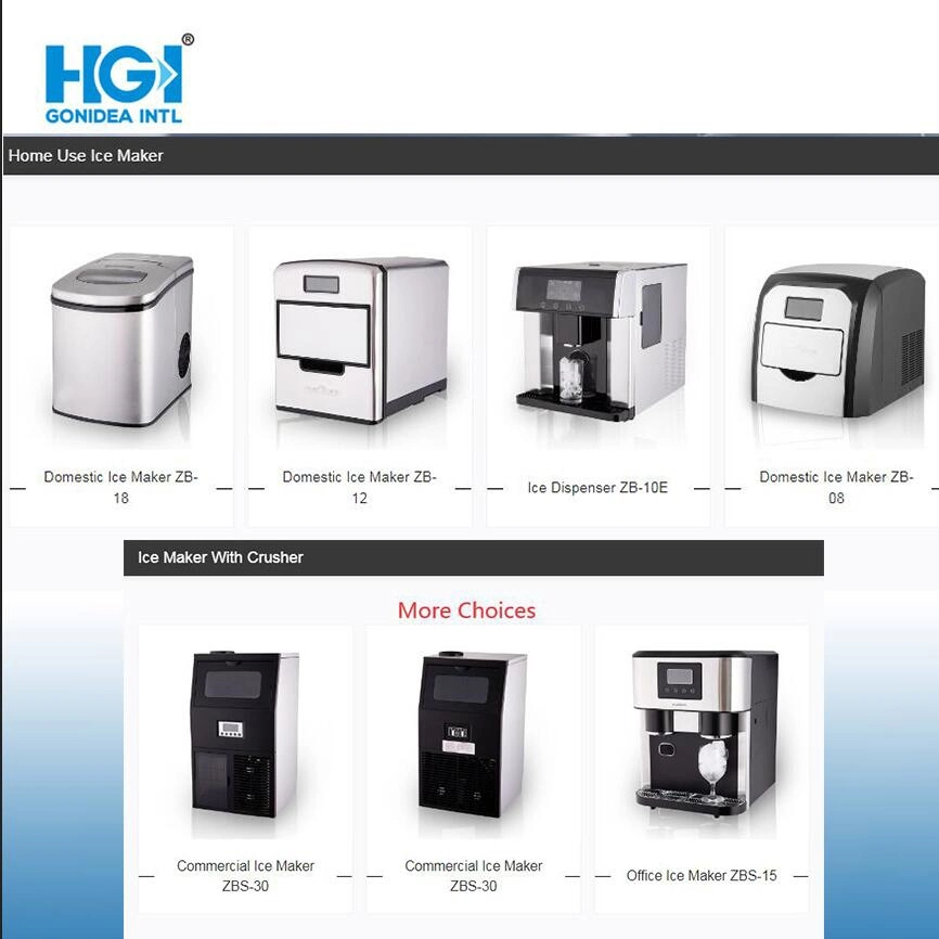 Hgi Stainless Steel Bullet Lce Making Machine Home Ice Maker for Coffee