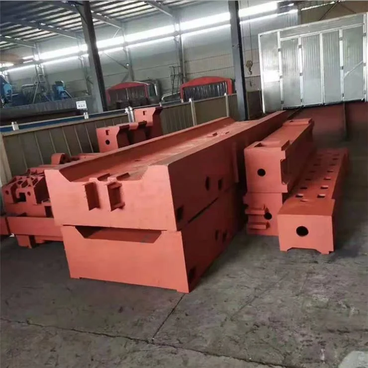 Large Machine Tool Bed Body Parts Cast Iron Machine Base