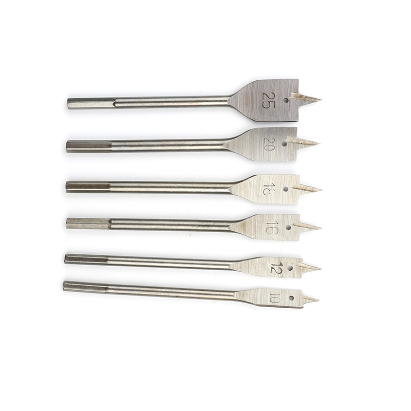 Ebuy Tools Flat Wood Spade Drill Bits with Hexagon Shank for Drilling Wood Cutting