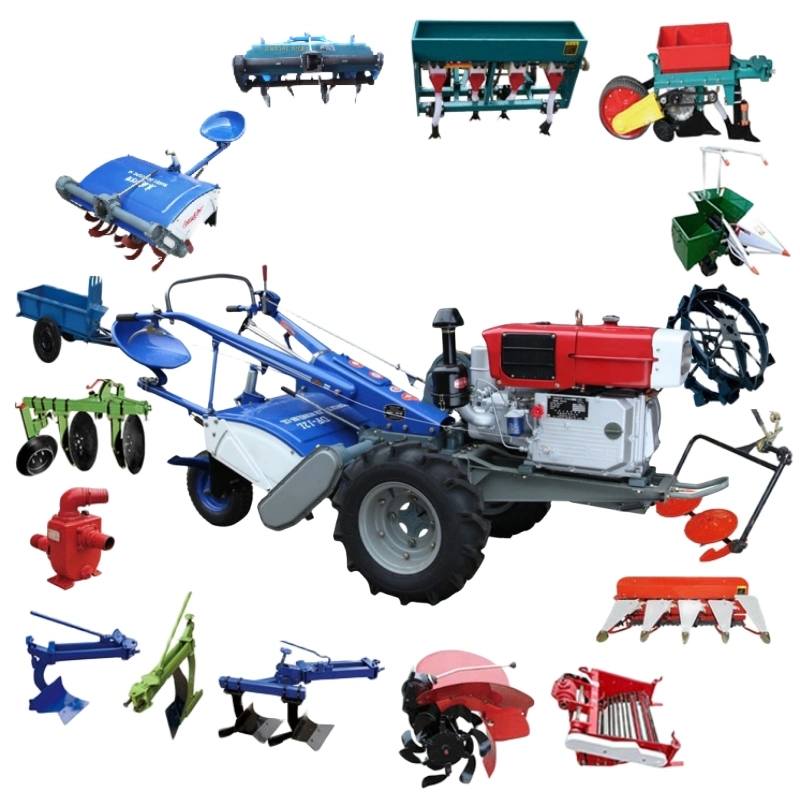 Трактор для ходьбе с рычажной рукояткой сельскохозяйственного оборудования
