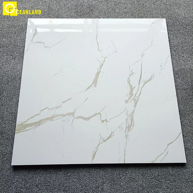 White Marble Floor Polished Glazed Pisos Porcelanato Tile Floor Porcelain Price