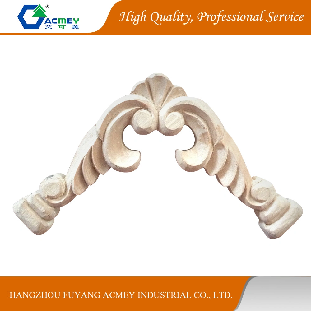 Solid Wood Hand Carved Appliques for Furniture