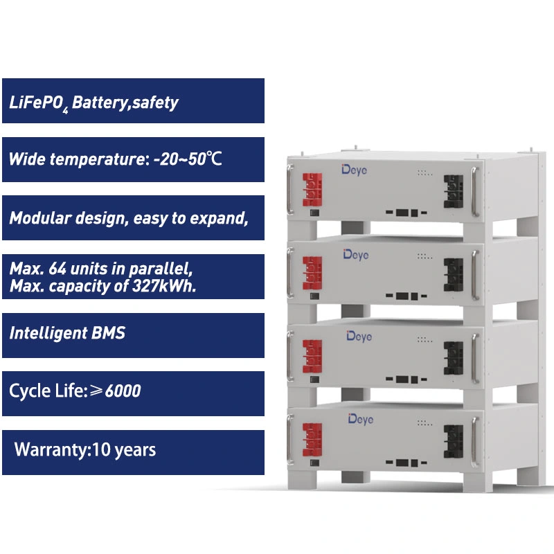 Sistema de batería Deye ESS se-G5,1 PRO LiFePO4 para el hogar