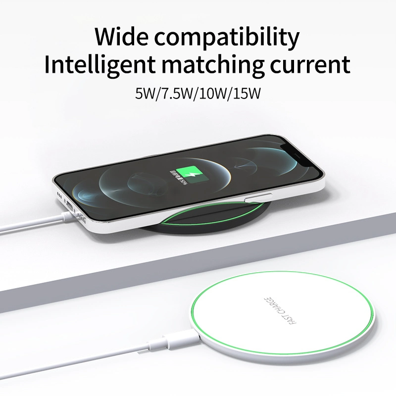 Wireless Charger Qi-Certified 15W Max Fast Wireless Charging Pad Compatible with I Phone 12