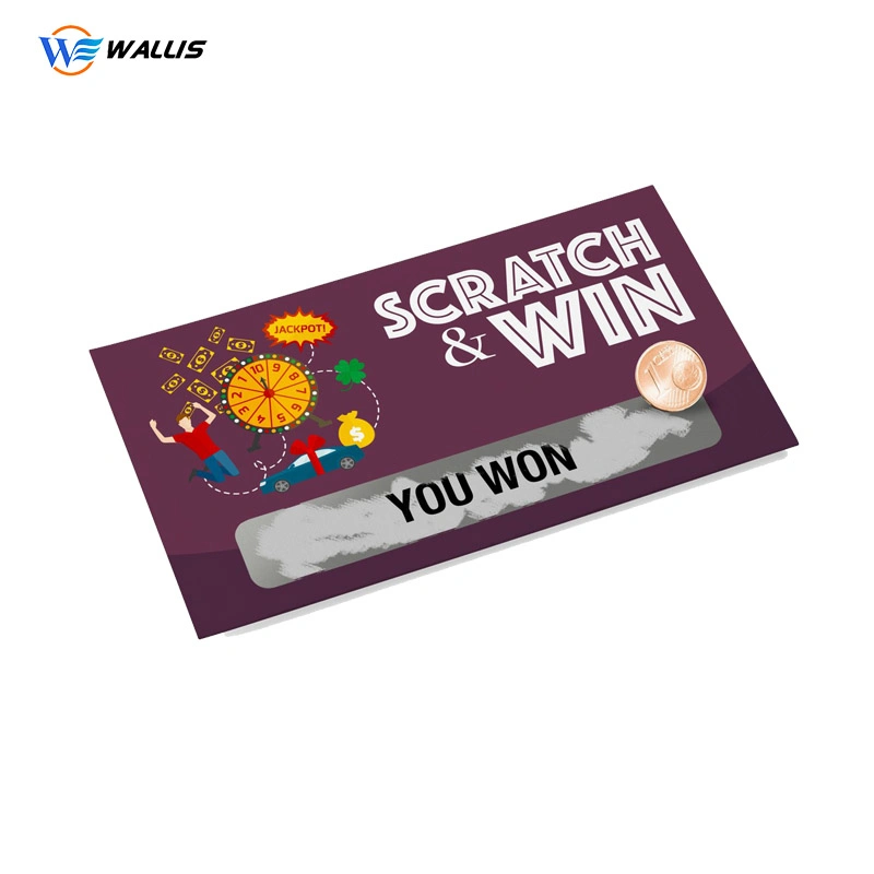 Printable Scratch PVC Pet PETG Polycarbonate Prepaid Scratch Smart RFID Card for Mobile Phones