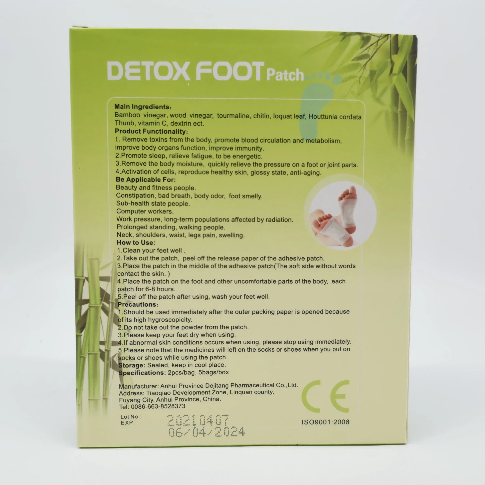 Heißer Verkauf Detox Abnehmen Fuß Patch Weight Loss Fat Burning Beauty-Produkte Pflanzenextrakt Gesundheitspflege