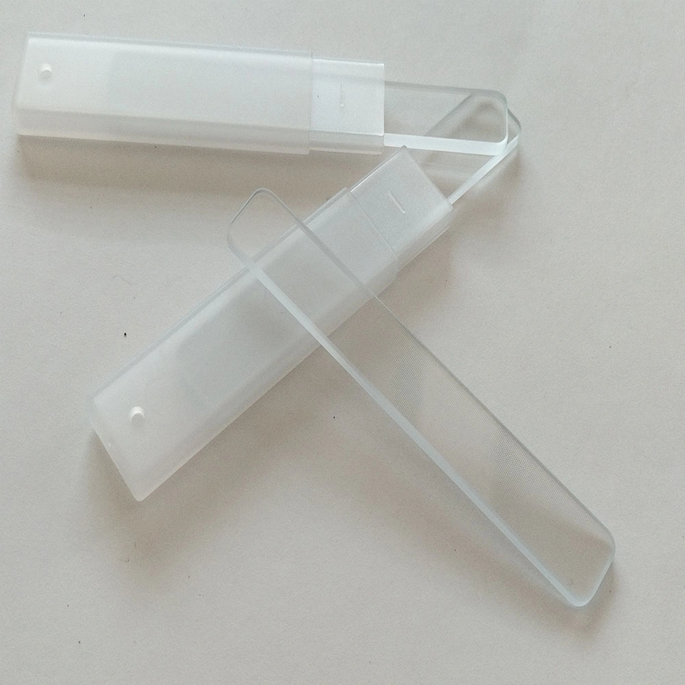 Professional Private Label Custom Durable Nano Glass Nail Buffer File Shiner Glass Nail File with Plastic Box