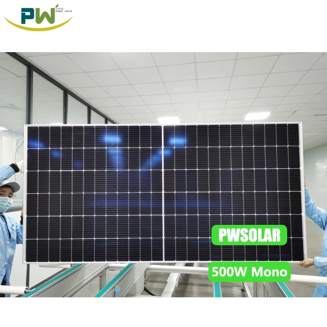 China Manufacture Solar Panel 50W 100W 150W 250W 380W 400W 500 Watt Mono Half Cell Panel to India Pakistan Thailand Russia Dubai South Africa