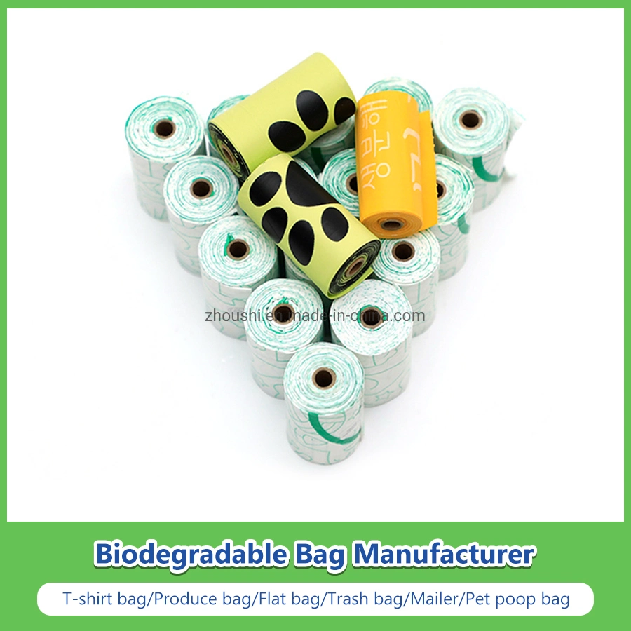 أكياس الملفوف البلاستيكية القابلة للتحلل البيولوجي القابلة للتحلل بشكل حيوي مصنوعة من الذرة نشا