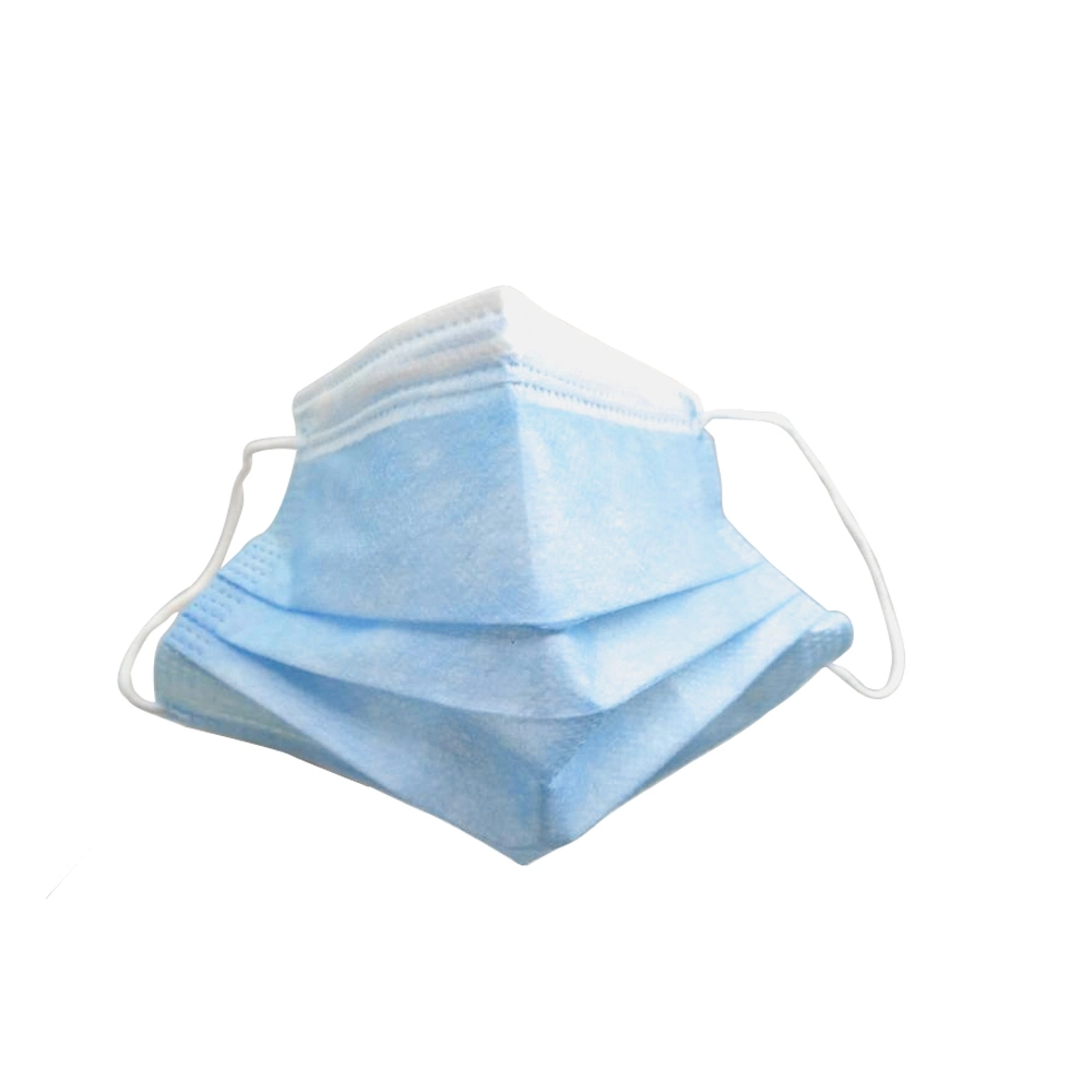 3 Ply  Face Mask Blue Non-Woven Fabric Ear Loop for Personal Protective