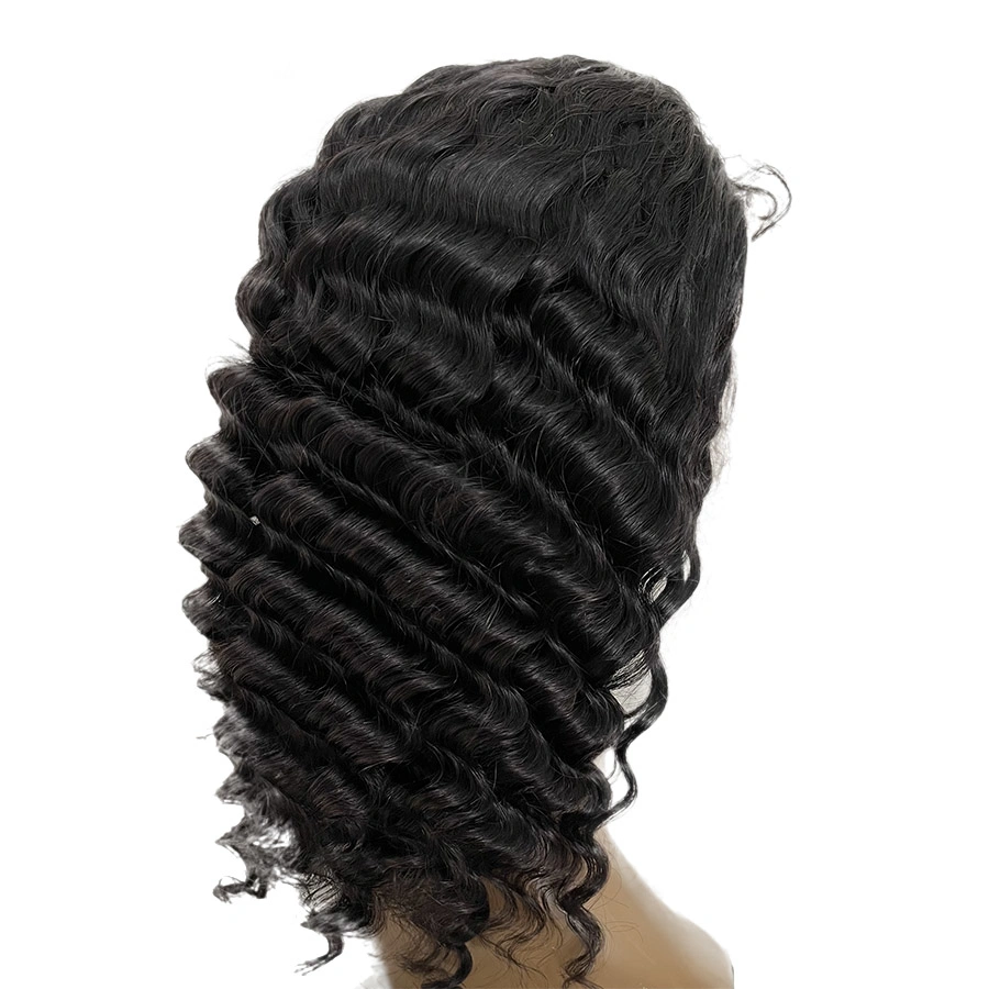 High quality/High cost performance  Wholesale/Supplier Deep Wave Brazilian Human Hair 13*4 Frontal Lace Wig