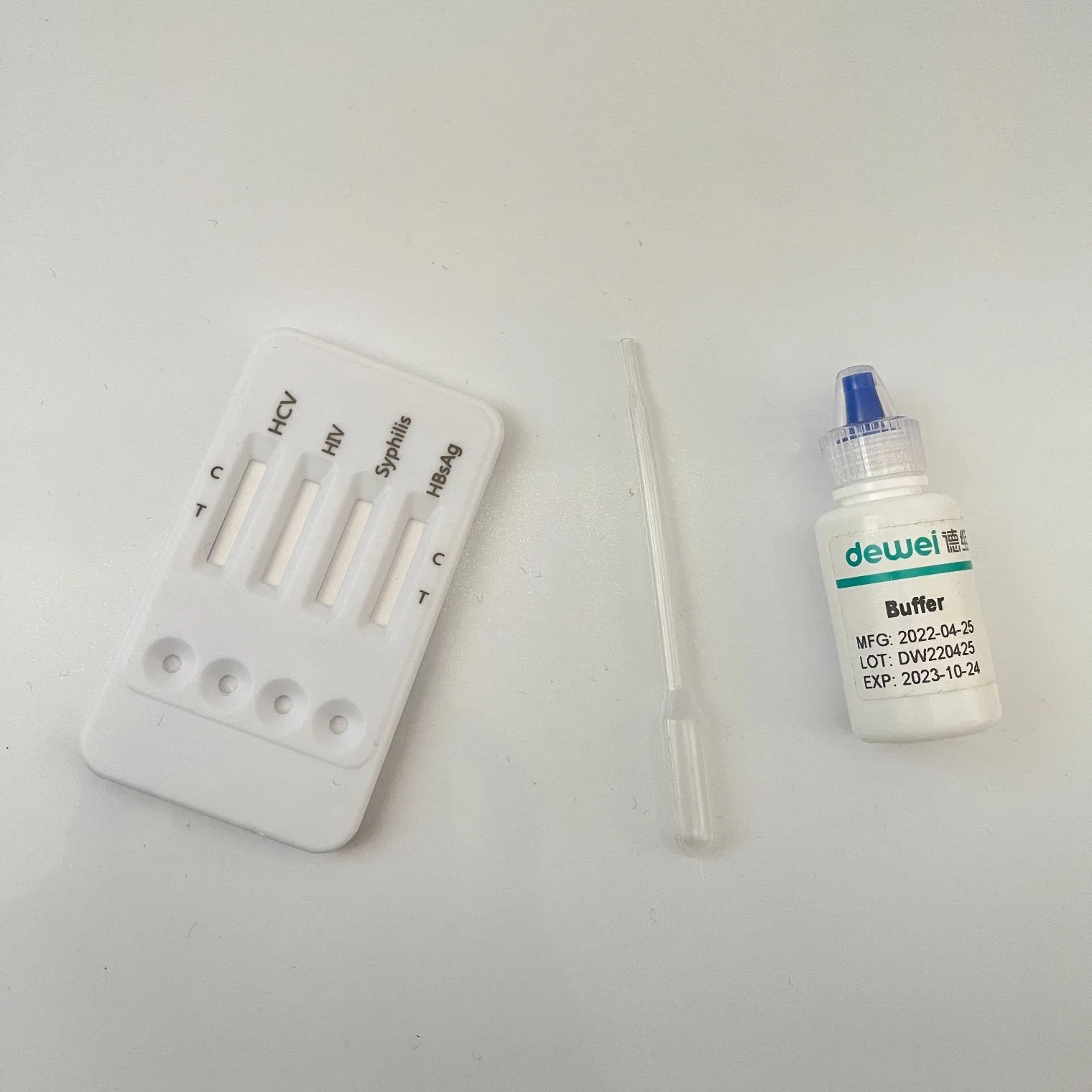 Hbsag, HCV, HIV & Syphilis Combo W/S/P Sample Rapid Test