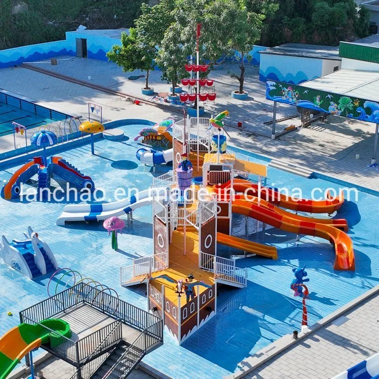 Fantasy Pirate Theme Water Park Playground for Kids and Adult