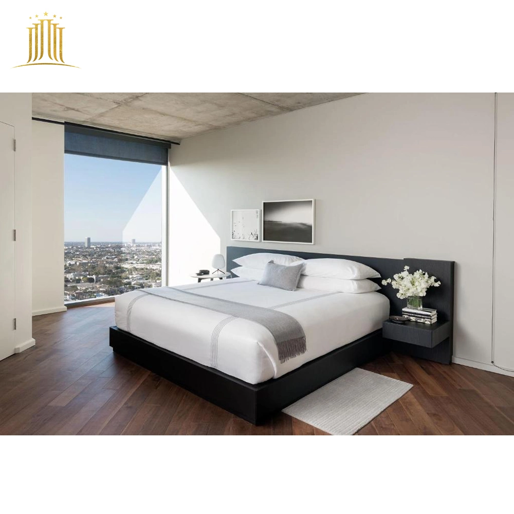 Hotel de 5 estrellas moderno Diseño simple Muebles de madera dormitorio cama Juego de muebles