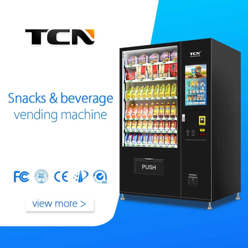 TCN Black Electronics Vending Machine Snack Distributor Vending Machine