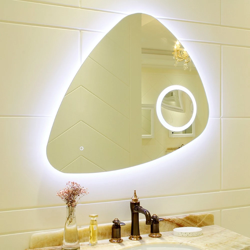 Modern Silver Wall Magic Decoration LED Bathroom Furniture Vanity Mirror