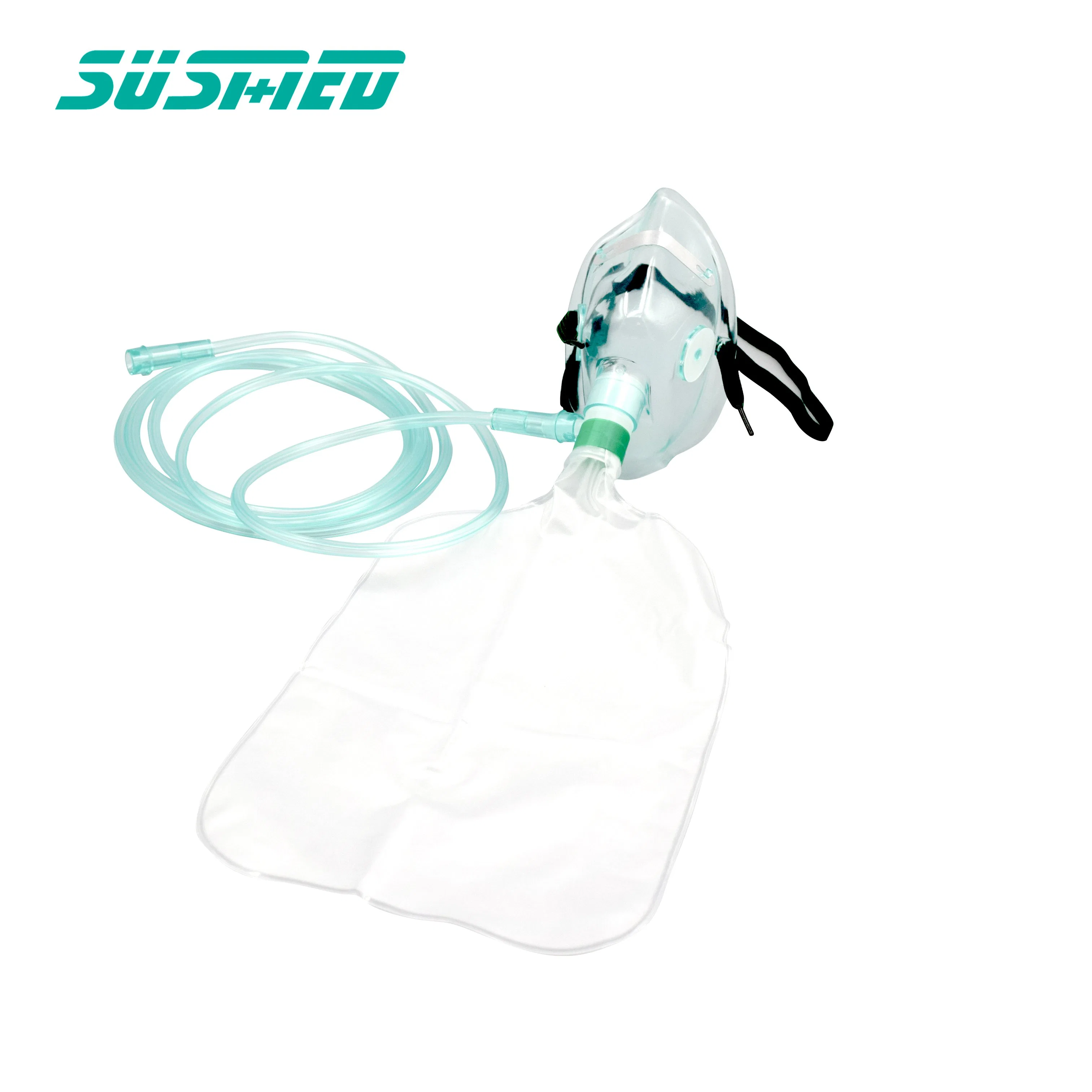 Masque à oxygène en PVC médical/Non masque avec sac de réservoir de réaspiration