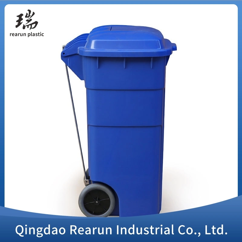 Plastic Foot-Operated Medical Waste Recycling Trash Can with Lid Medical Trash Can