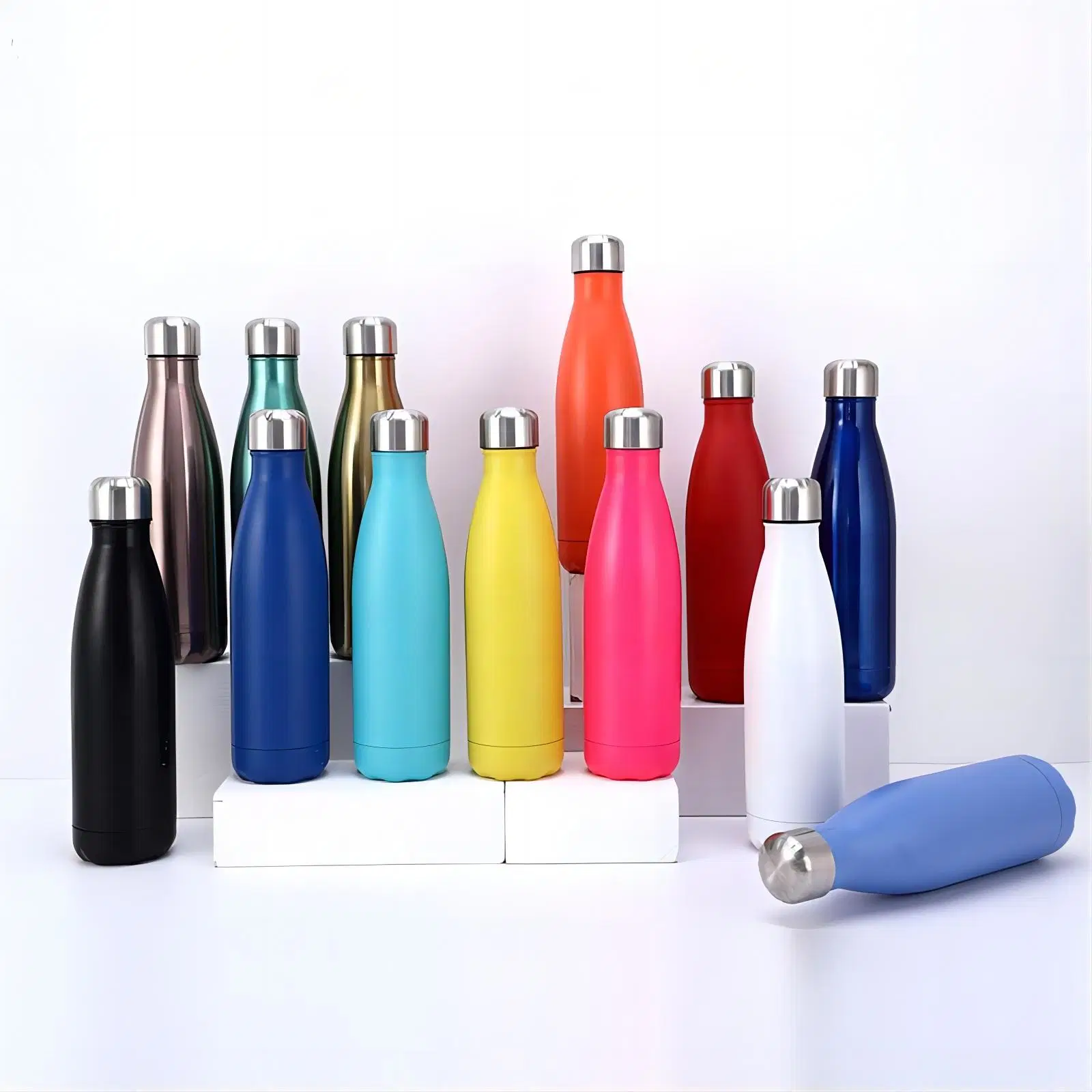 350 500 750 1000 Ml Double Wall Vacuum Flask Heat Insulated Thermos Stainless Steel Leak-Proof BPA-Free Sports Coffee Wine Cola Coke Water Bottle Keep Warm Cool