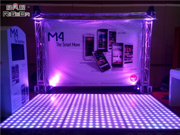 Super Slim Waterproof P100 Outdoor LED Digital Dance Floor Stage Lighting Wedding Event Flooring