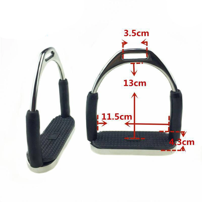 Saddle Harness Accessories Electroplating Stainless Steel Safety Stirrup Safety Protective Cover Stirrup Equestrian Supplies