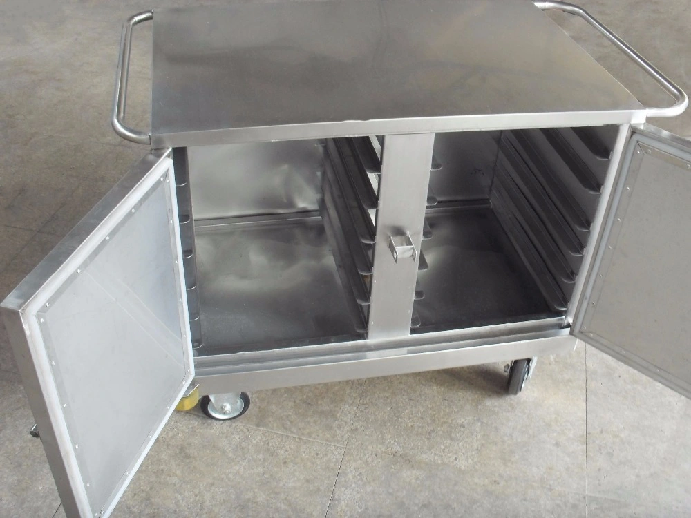 Food Serving Cart aus Edelstahl für Krankenhäuser (THR-FC003)