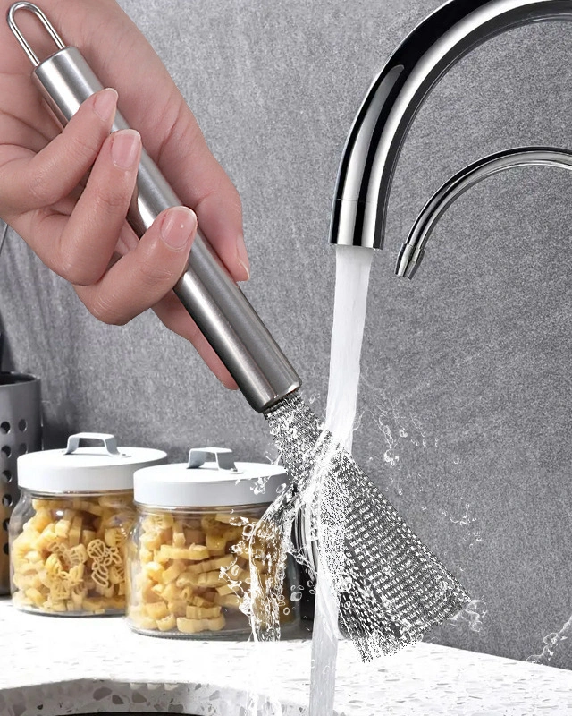 Cleaning Stainless Steel Wire Kitchen Brush for Pot