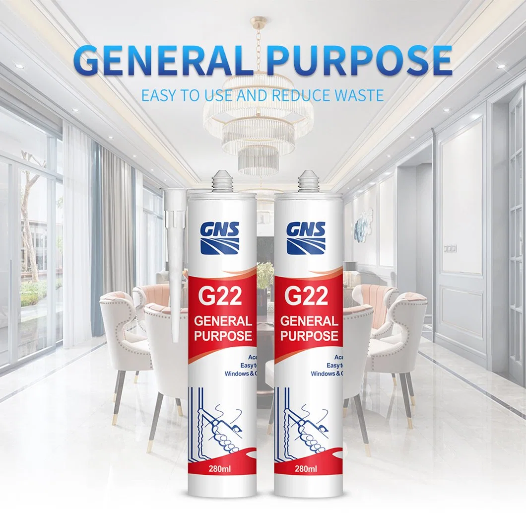 Chemical Building Construction Silicone Acetoxy Sealant Glass Glue Adhesive for High quality/High cost performance in Door Use