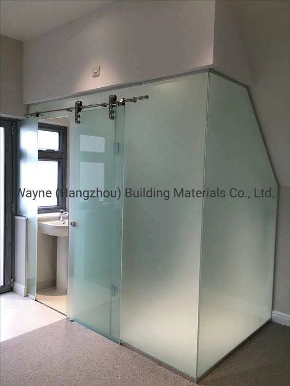 5mm-15mm Frosted Tempered Decorative Glass for Bathroom Glass Door and Glass Partition OEM Customized Design