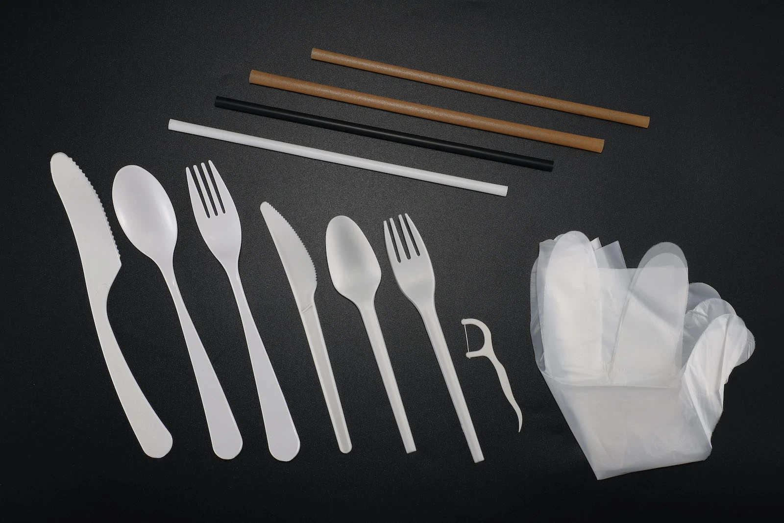 Cpla Biodegradable Tableware Dinnerware Environmental Protection Disposable Fork PLA Tableware 7 Inch Fork Set for Restaurant