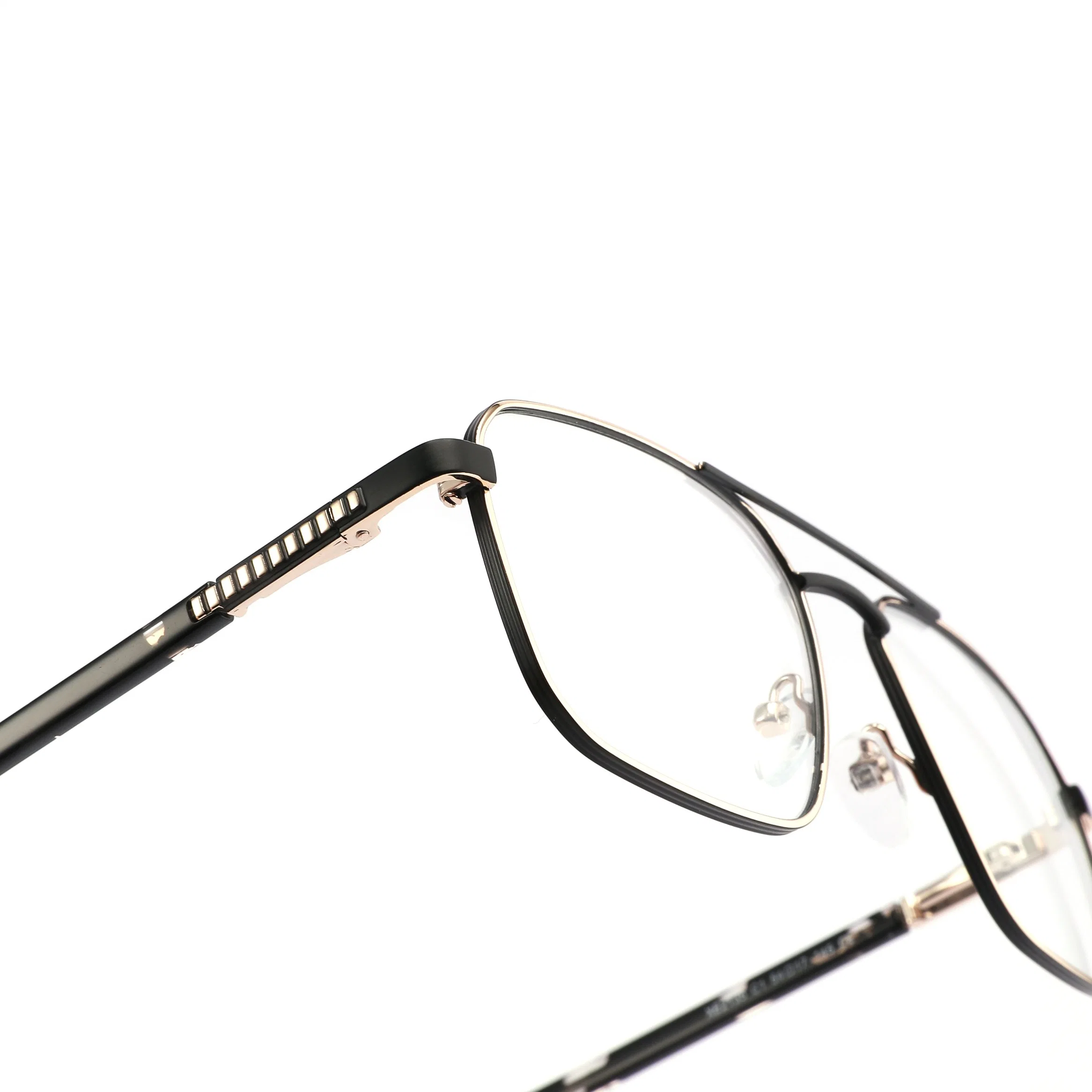 Venda por grosso de óculos Óculos para homens Ponte duplo revestimento de metal Frames óptica clássica