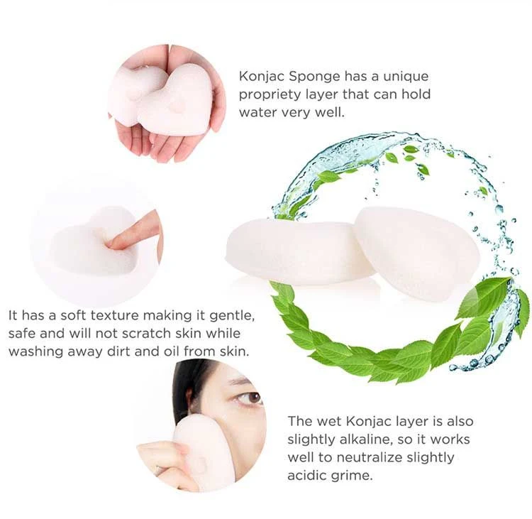 Ecotools Konjac esponja de limpieza facial de carbón de Konjac Esponja para el cuerpo