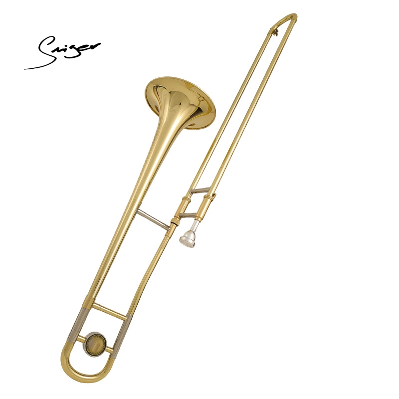 El mejor precio Kit de laca de oro de Bb Trombón Tenor Alto instrumentos de viento de latón tubería marchando Trombones