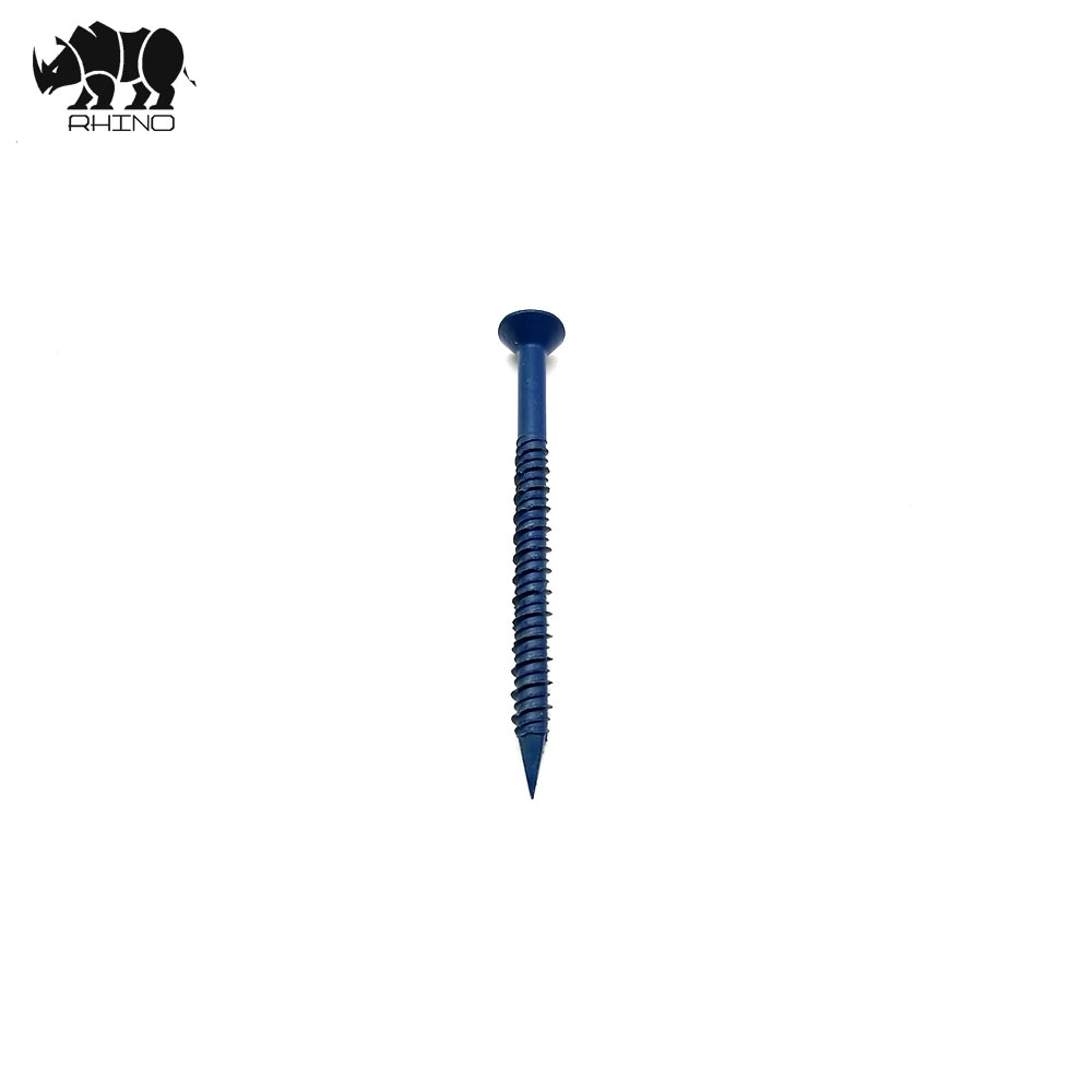 Flat Head Slotted / Phillips / Torx Drive with Diamond Point Blue Respert 1000hrs Concrete Screw